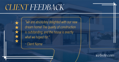 Client Testimonial Construction Facebook ad Image Preview