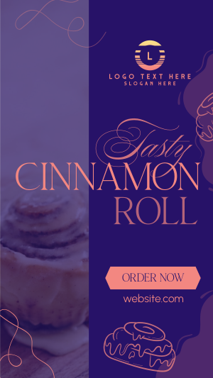 Fluffy Cinnamon Rolls Facebook story Image Preview