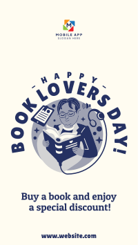 Book Lovers Day Sale Instagram Story Design
