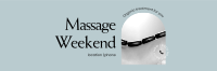 Massage Weekend Twitter Header Design