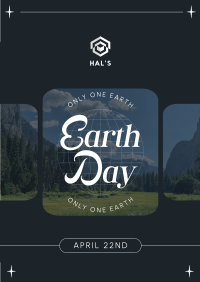 Earth Day Minimalist Poster Image Preview