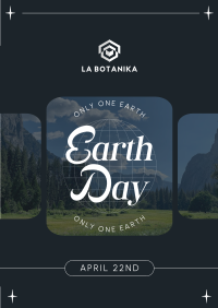 Earth Day Minimalist Poster Design