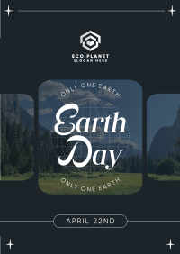 Earth Day Minimalist Poster Image Preview