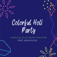 Holi Party Linkedin Post Image Preview
