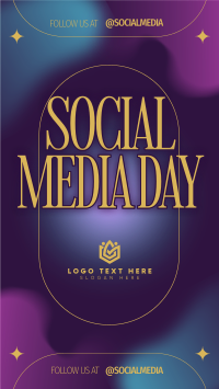 Minimalist Social Media Day TikTok video Image Preview