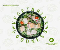 Vegan Goodness Facebook Post Design