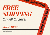 Contemporary Generic Shipping Postcard Preview