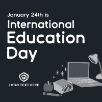 Cute Education Day Instagram Post Design