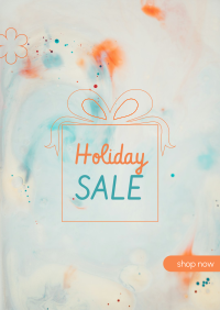 Holiday Sale Orange Poster Design