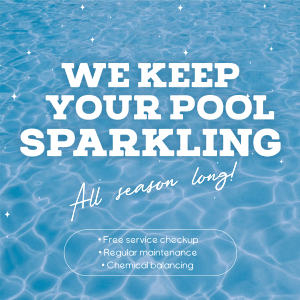 Sparkling Pool Services Instagram post Image Preview