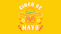 Happy Cinco De Mayo Skull Facebook Event Cover Design