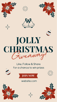 Jolly Christmas Giveaway Instagram Reel Design