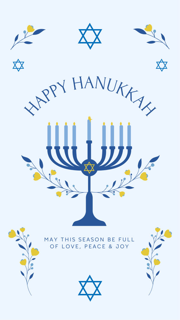 Happy Hanukkah Instagram Story Design Image Preview