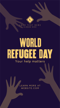 World Refugee Day TikTok video Image Preview