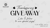 Thanksgiving Day Giveaway Facebook Event Cover Image Preview