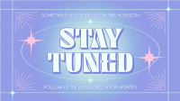 Minimalist Stay Tuned Facebook Event Cover Preview