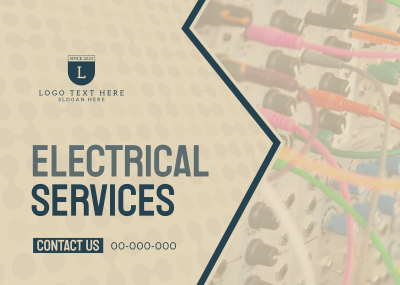 Electrical Service Provider Postcard Image Preview