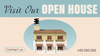 Minimal Open House Facebook Event Cover Image Preview