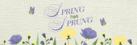 Spring Has Sprung Twitter Header Design