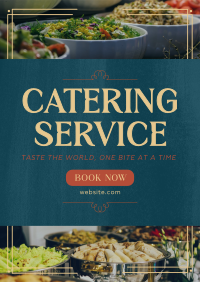 Sophisticated Catering Service Poster Design