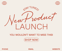 Minimalist Product Launch Facebook Post Preview
