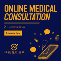 Mobile Online Consultation Instagram post Image Preview