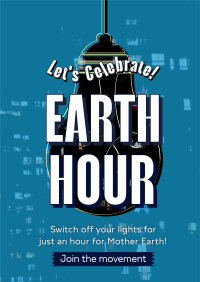 Earth Hour Light Bulb Flyer Image Preview