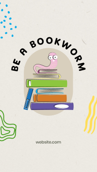 Be a Bookworm Facebook story Image Preview