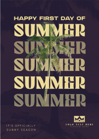 Summer Palm Tree Flyer Image Preview