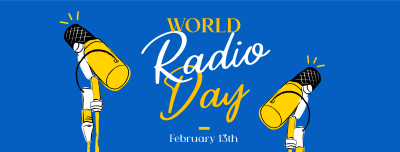 Radio Day Mic Facebook cover Image Preview