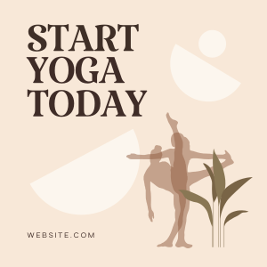 Start Yoga Now Instagram post Image Preview