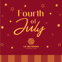 Fourth of July Instagram Post Design
