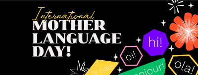 Quirky International Mother Language Day Facebook cover Image Preview