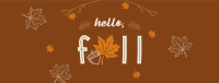 Hello Fall Greeting Facebook cover Image Preview