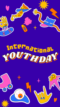 Youth Day Stickers Instagram Story Design