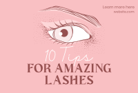 Lashes Tips Pinterest Cover Design