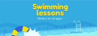 Swimming Lessons Facebook cover Image Preview