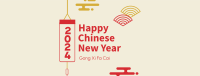 Chinese New Year Elements Facebook Cover Image Preview