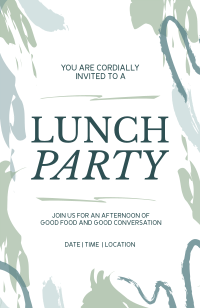 Looping Painterly Shapes Invitation Preview
