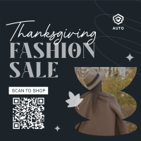 Retail Therapy on Thanksgiving Instagram Post Design