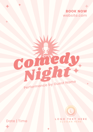 Comedy Night Flyer Image Preview