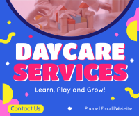 Learn and Grow in Daycare Facebook Post Design