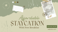  Affordable Staycation  Facebook Event Cover Design