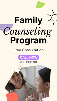 Family Counseling Facebook Story Design