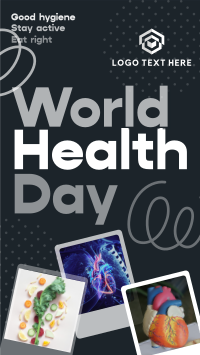Retro World Health Day Instagram reel Image Preview