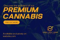Premium Cannabis Pinterest Cover Design