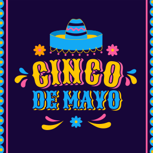 Colorful Hat in Cinco De Mayo Instagram post Image Preview