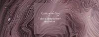 Artistic Relax Quote Facebook cover Image Preview