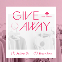 Fashion Style Giveaway Instagram Post Design