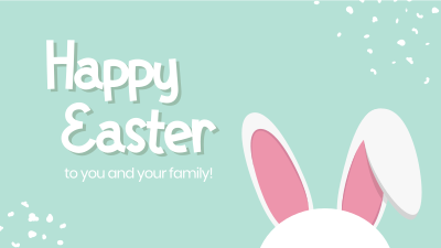 Easter Bunny Ears Facebook event cover Image Preview